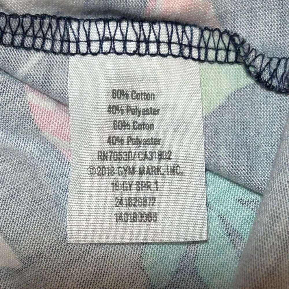 Gymboree Girls Small 5/6 Short Sleeve Blue Striped Fruit Salad Skater Dress